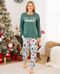 PatPat Family Matching Christmas Pajamas Christmas Tree Print Green