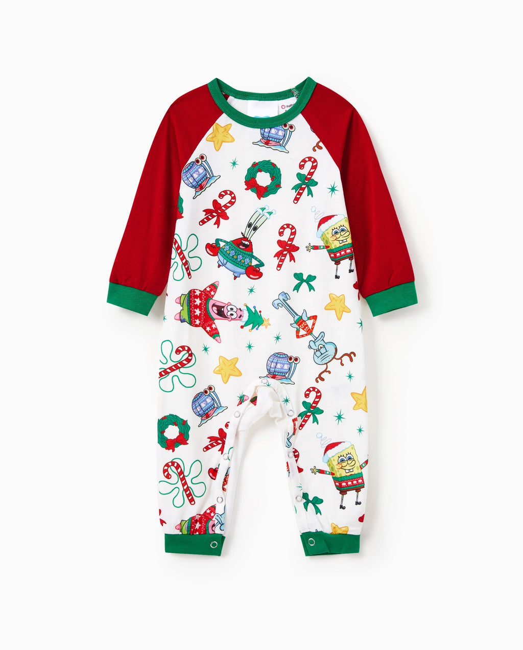 PatPat SpongeBob SquarePants Matching Family Christmas Pajamas Patrick Print Red