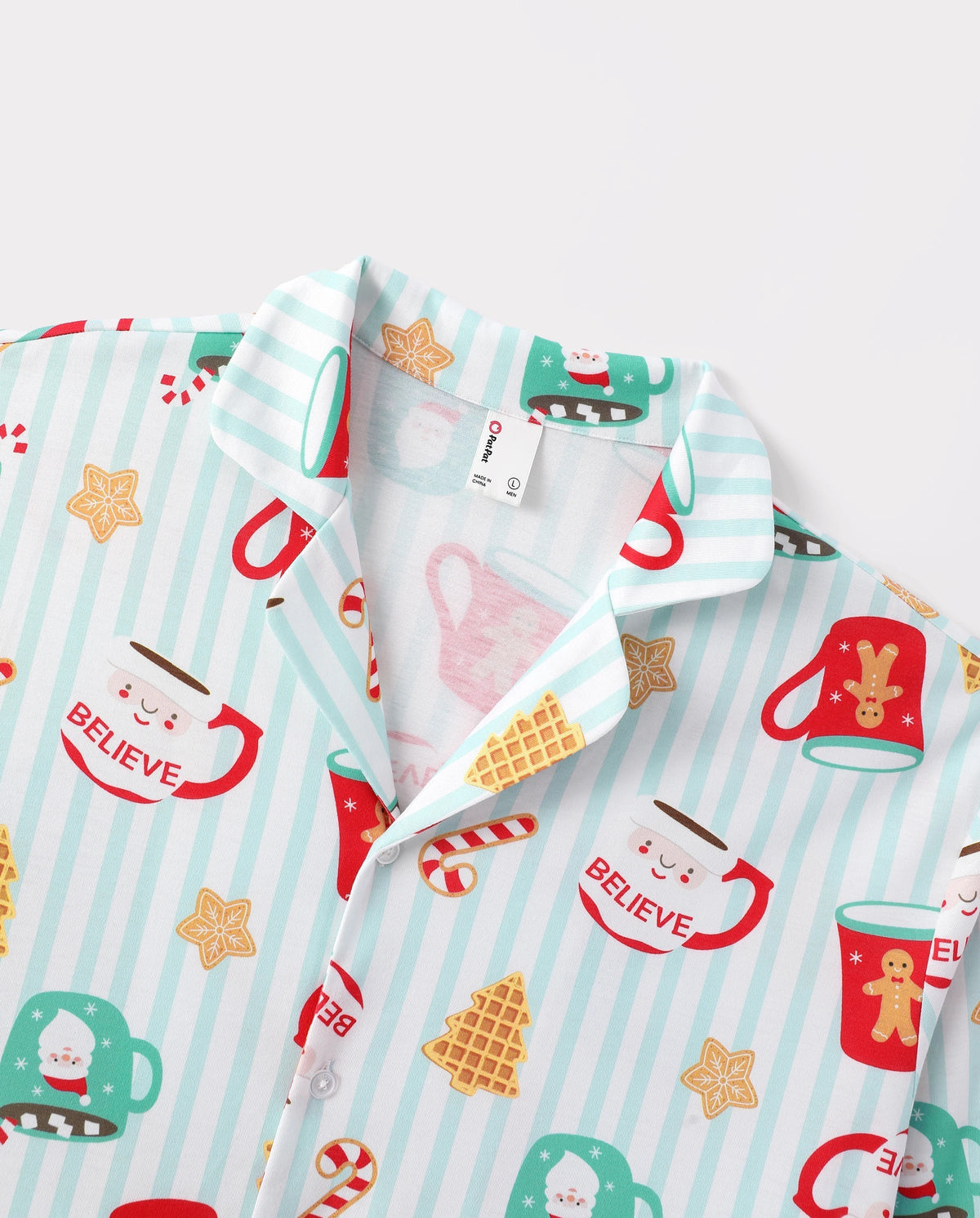 PatPat Family Matching Christmas Pajamas Mug Print Green