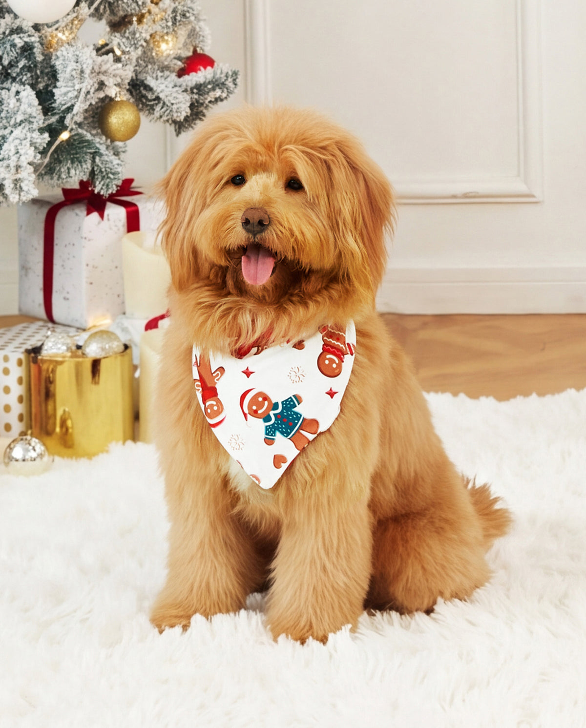 PatPat Matching Family Christmas Pajamas Gingerbread Print White