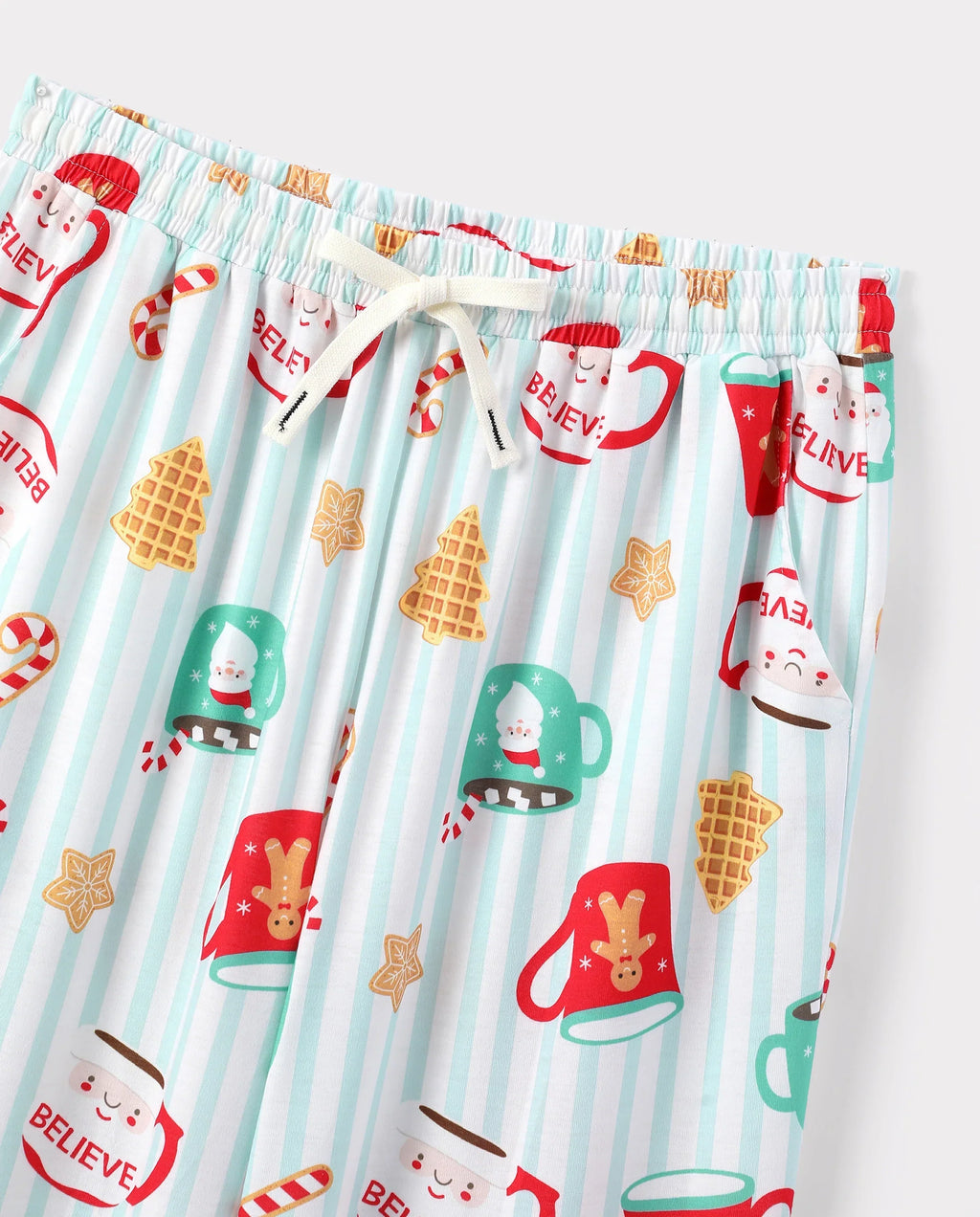 PatPat Family Matching Christmas Pajamas Mug Print Green
