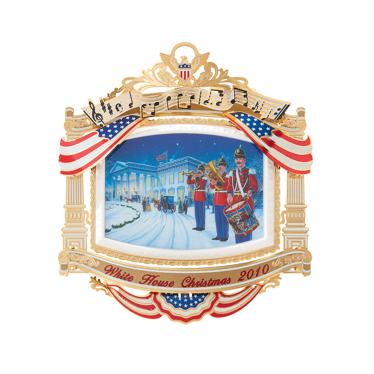 2010 White House Christmas Ornament, The U.S. Marine Band