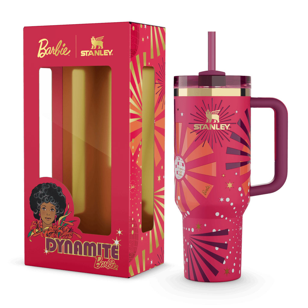 Stanley x Barbie Disco Sunburst Quencher Tumbler with Straw