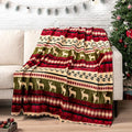 Pavilia Plush Red Christmas Fleece Throw Blanket - Soft, Warm Winter Cabin Throw, 50x60 - color: Christmas Red, size: 50 x 60 Inches - Throw