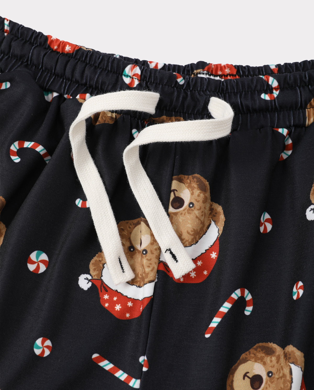 PatPat Matching Family Christmas Pajamas Bear Print Black
