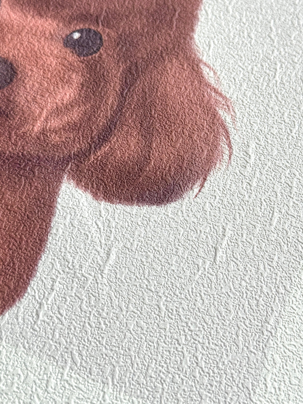 Premium Textured Custom Pet Portrait with Name(One Pet)