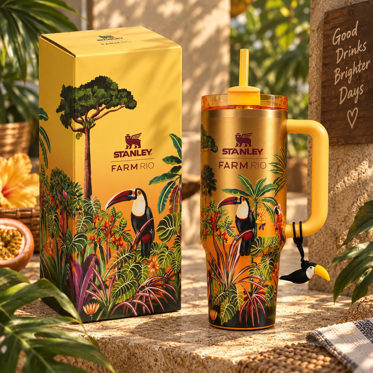 FARM RIO Tropical Toucan Tumbler