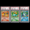 PSA 10 Charizard Venusaur Blastoise Holo Set Pokemon Japanese 25th Anniversary Promo Graded Cards