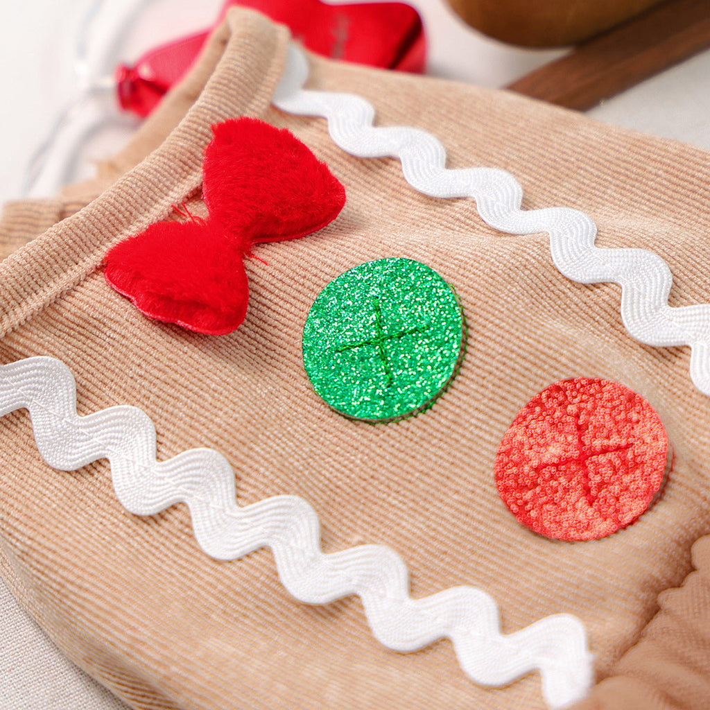 Christmas Gingerbread Man Dog Cat Dress