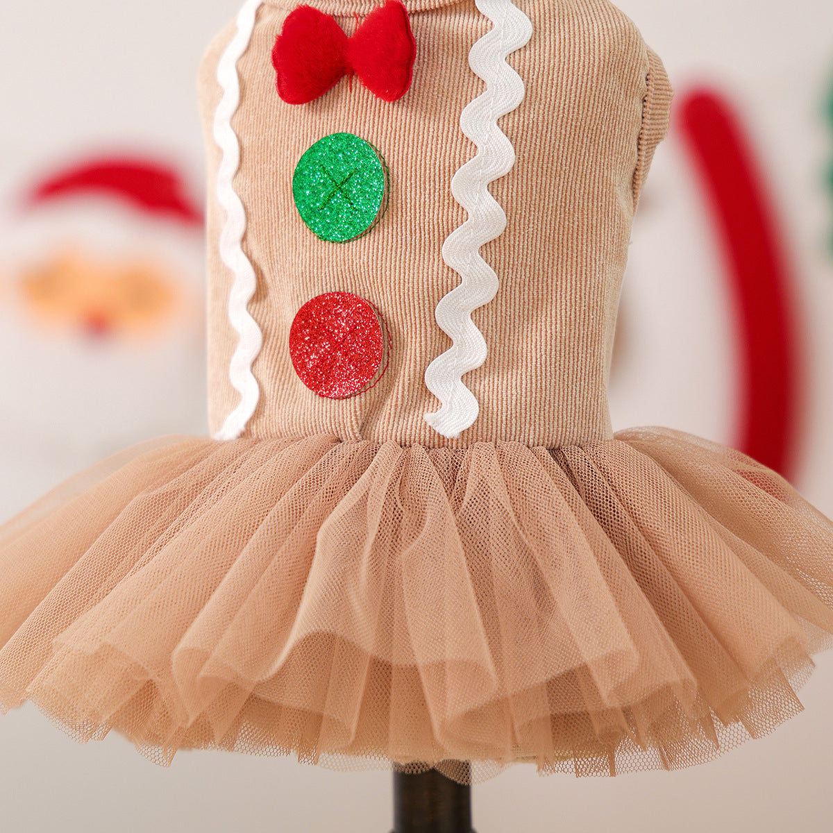 Christmas Gingerbread Man Dog Cat Dress