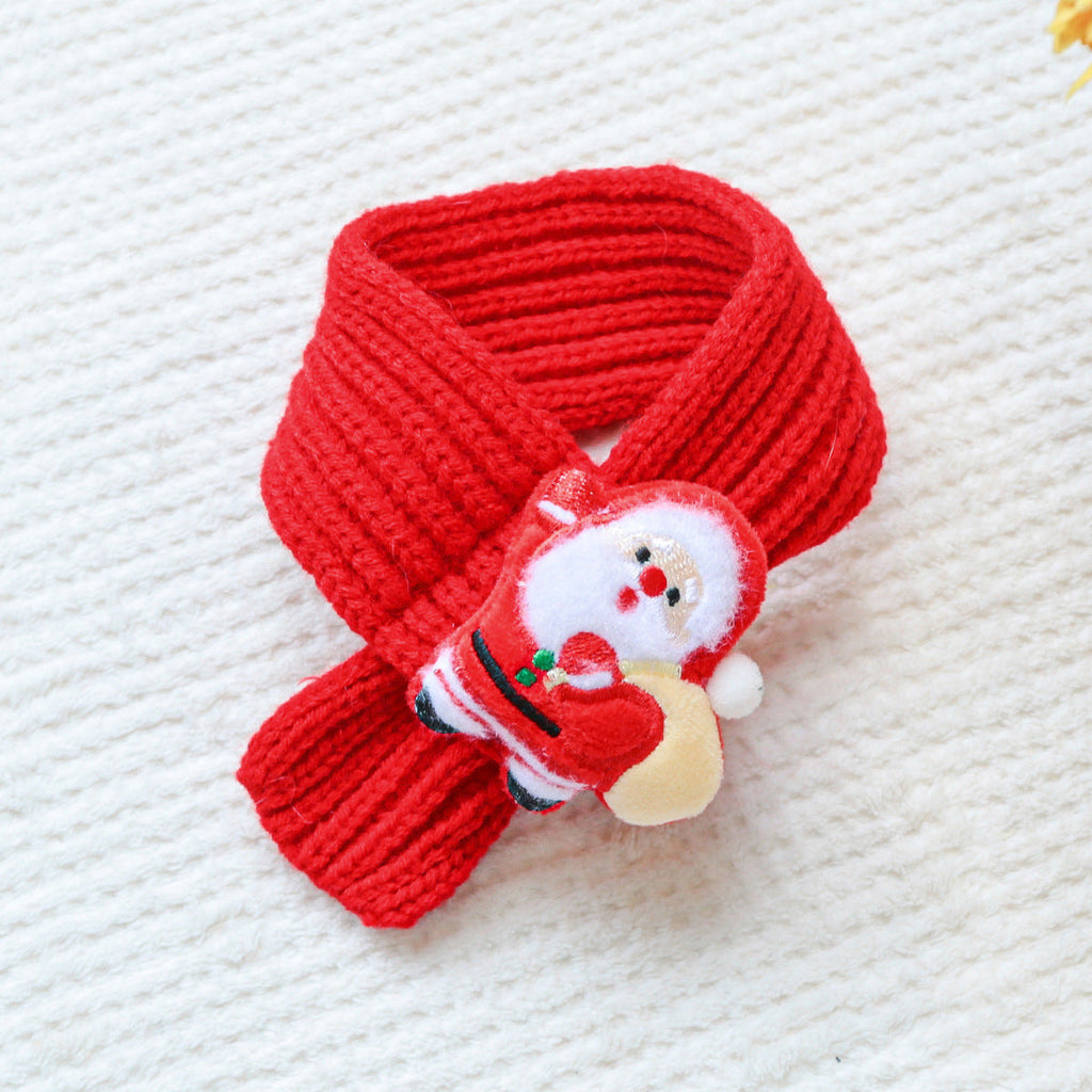 Christmas Santa/Elk Decor Dog Cat Scarf