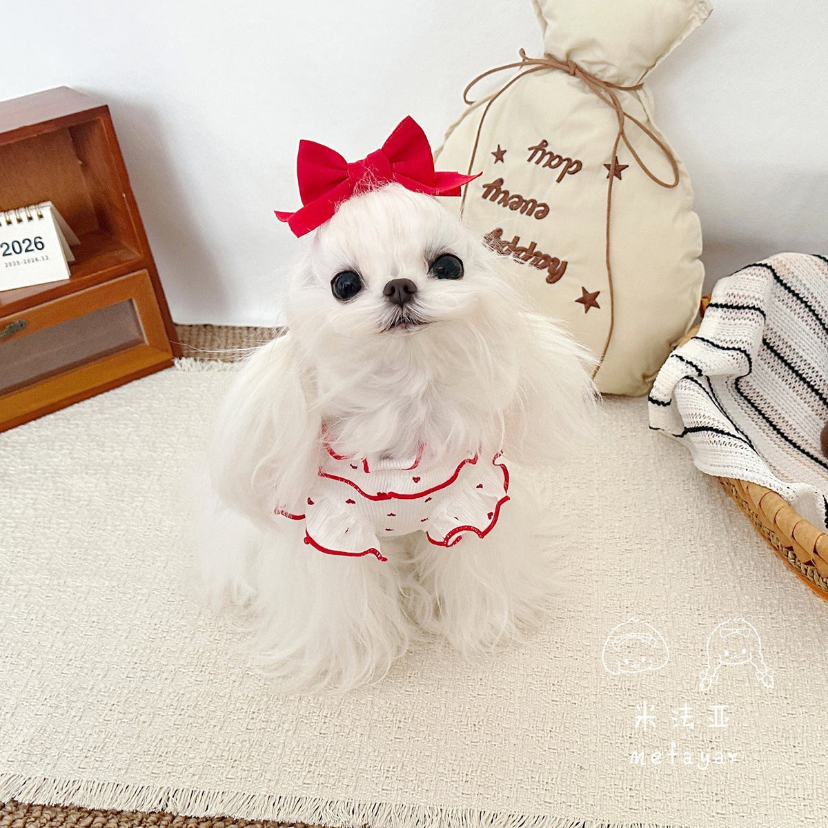 Sweet Heart Ruffled Dog Cat Dress/Jumpsuits