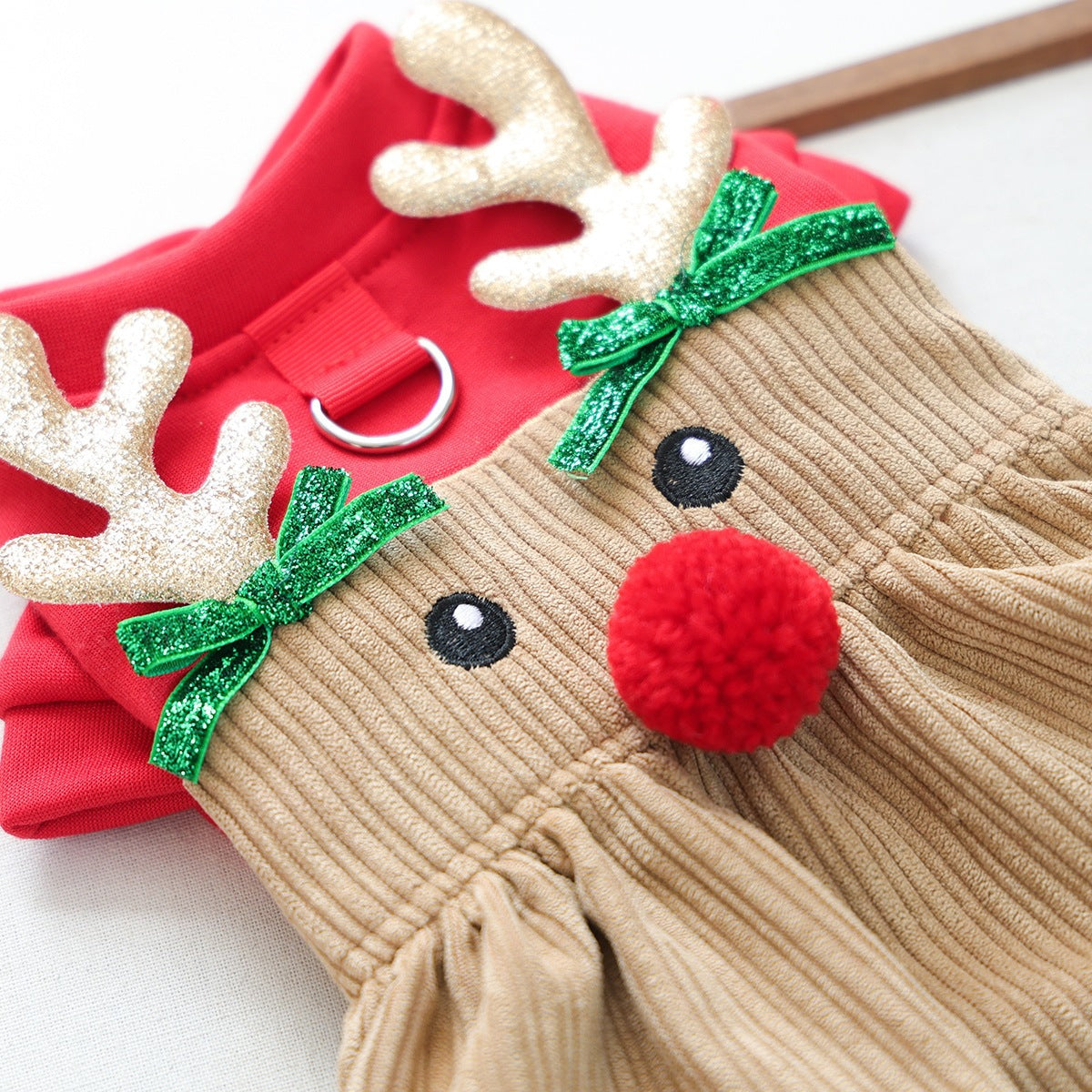 Christmas Elk Shape Dog Cat Dress Harness