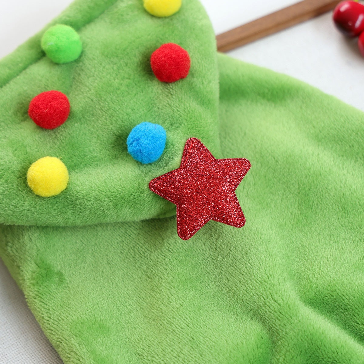 Christmas Santa Tree Elk Dog Cat Cape Coat