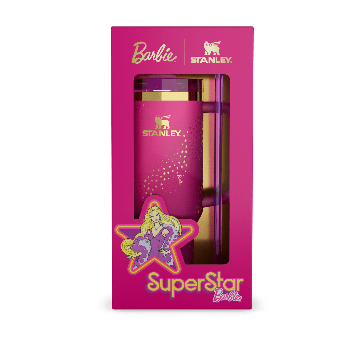 Stanley x Barbie Sparkling Star Tumbler with Handle