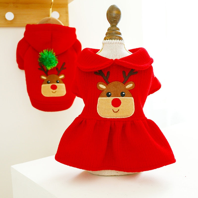 Christmas Pet Dress&Hoodie